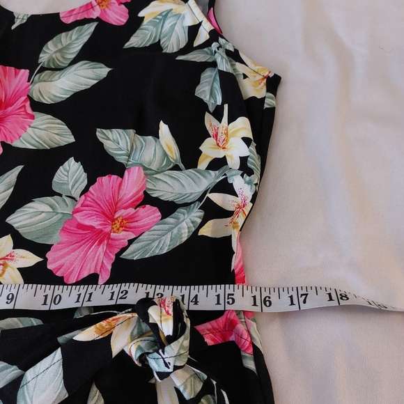 LA CABAÑA VINTAGE 90'S Y2K 2 PIECE FAUX WRAP SUMMER SHIFT DRESS WITH SHIRT - Picture 10 of 16